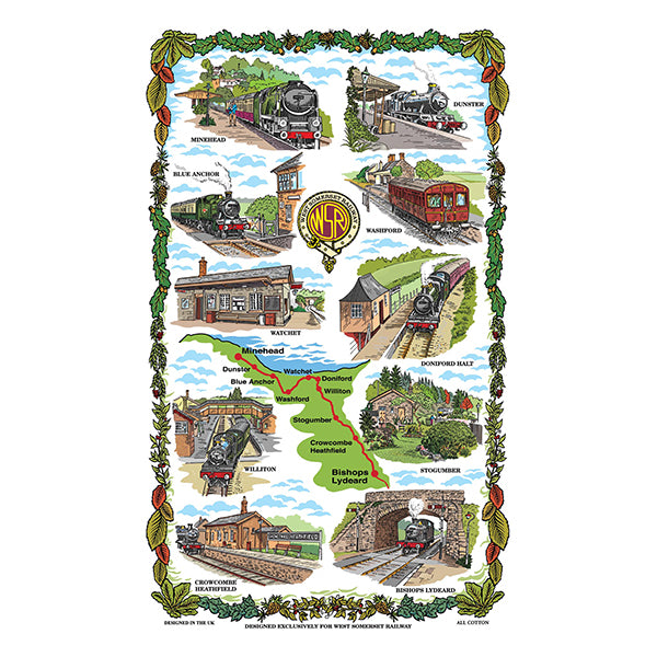 West Somerset Tea Towel