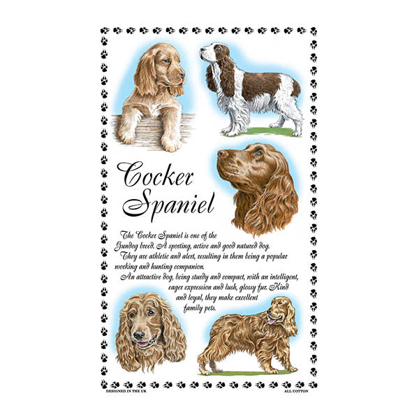 0376 - Cocker Spaniel Tea Towel