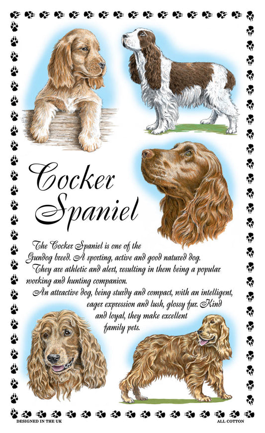 0376 - Cocker Spaniel Tea Towel