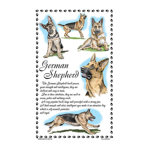 0380 - German Shepherd Tea Towel